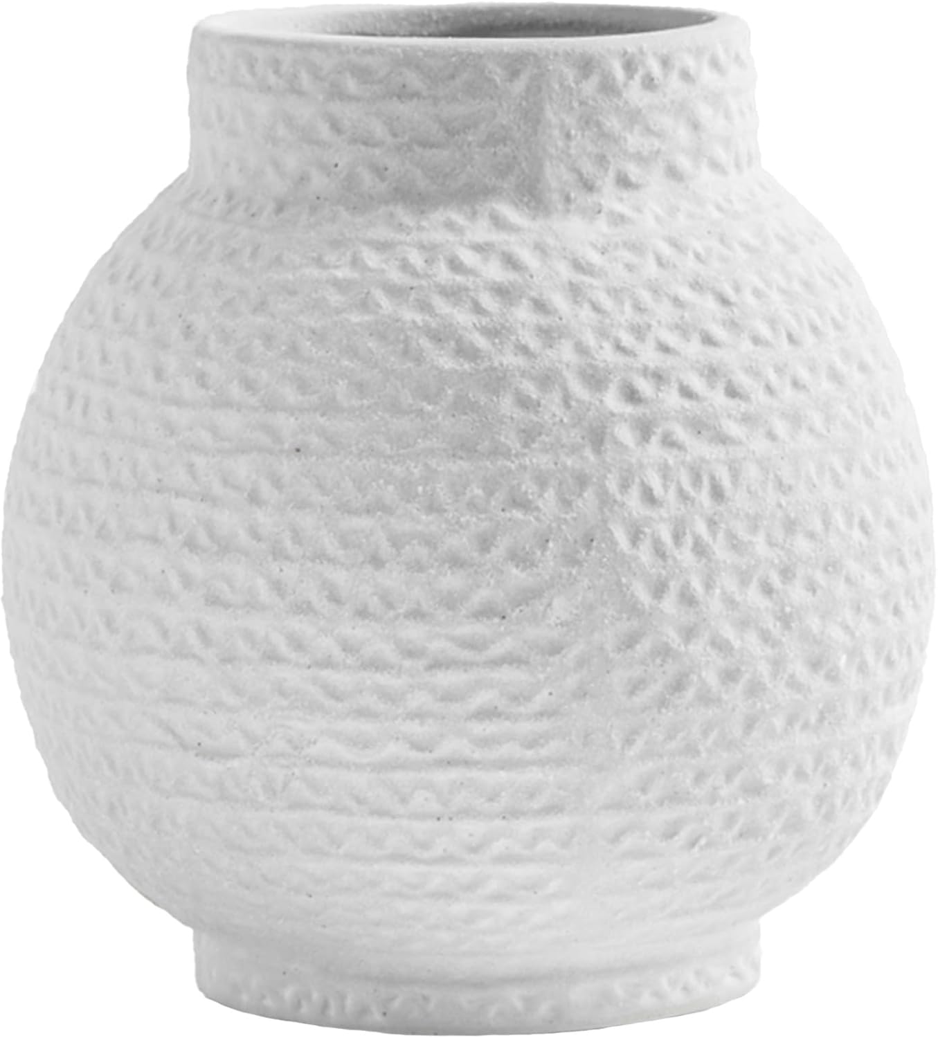 3.9 Inch White Ceramic Decorative Flower Vases