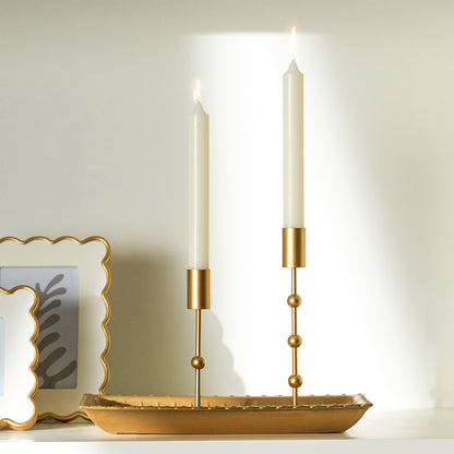 11.61x5.31x1.30in Wood Gold Rectangular Decorative Tray