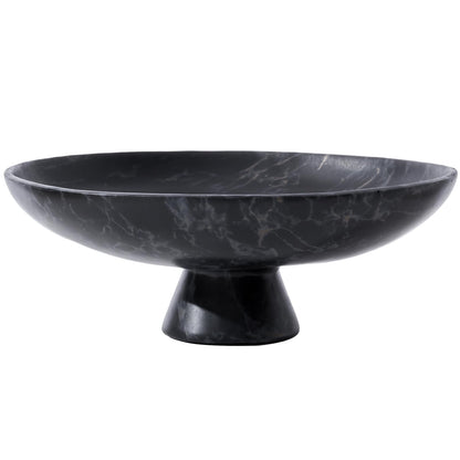 11.2 Inch Black Resin Decorative Fruit Bowl