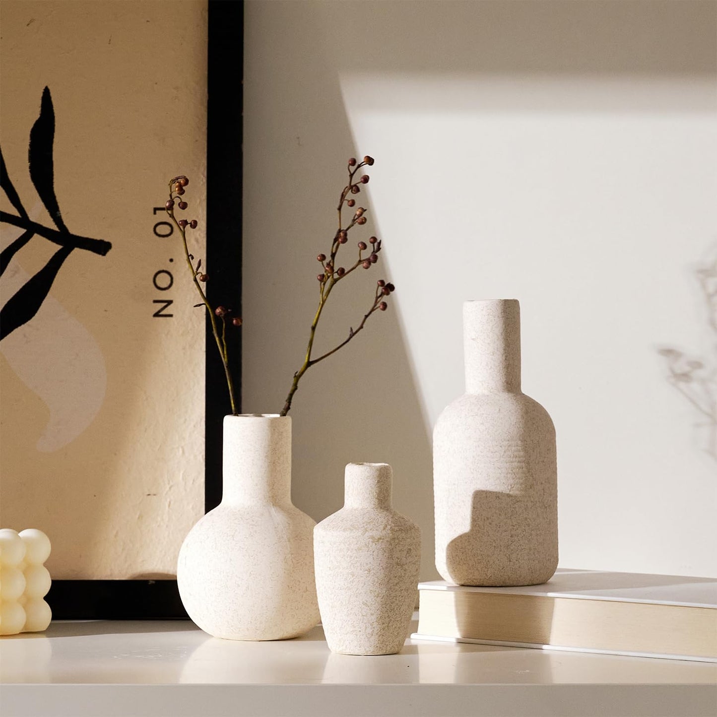 Ceramic Decorative Vase Set of 3