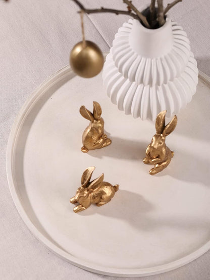 15 Inch White Wood Decorative Round Trays