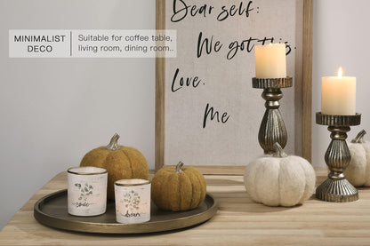 15 Inch Gold Round Wooden Decorative Tray